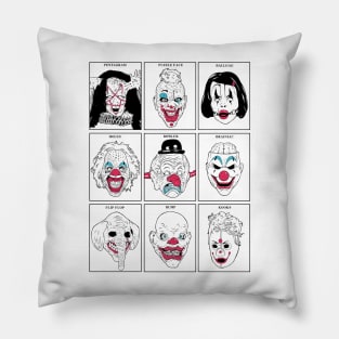 Clown Masks AHS Pillow