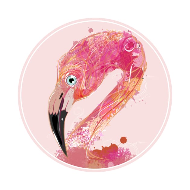 Flamingo Pink Patch by Kisho