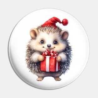 Christmas Porcupine Pin