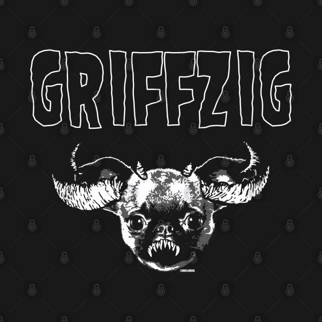 Griffzig // Danzig Brussels Griffon Metal Design by darklordpug