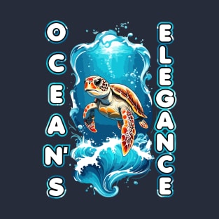 Turtle -Oceans Elegance Tees, hoodies, sweatshirt for keen of food fun wear. T-Shirt