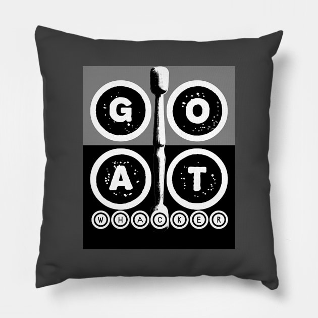 Goat whacker, bodhran player. Pillow by hipop