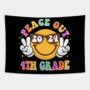 Peace Out School, Last Day of School, End of School 4th Grade Tapestry