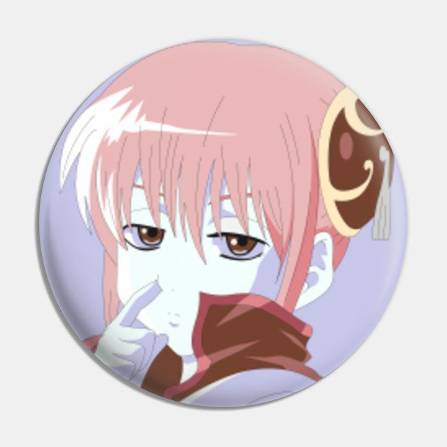 Kagura Funny Face Kagura Pin Teepublic Funny kagura and sougo moments let our ship sail away! teepublic
