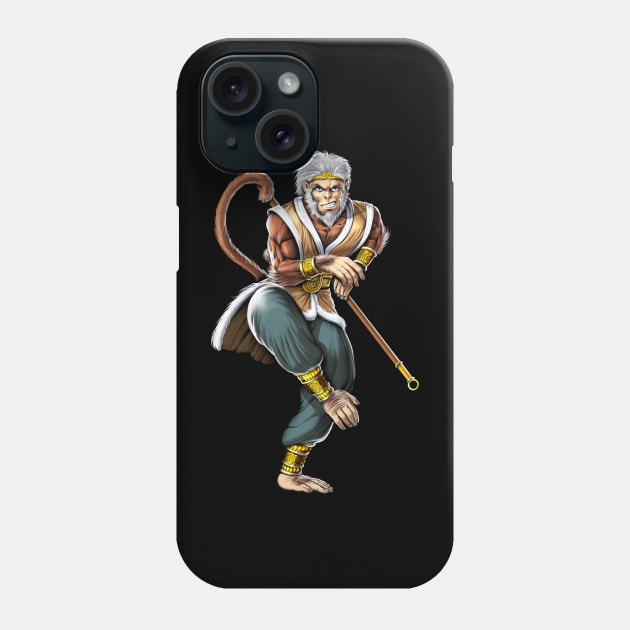 Monkey King Sun Wukong Phone Case by underheaven