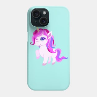 Cute Cartoon Unicorn Pink and Purple Phone Case