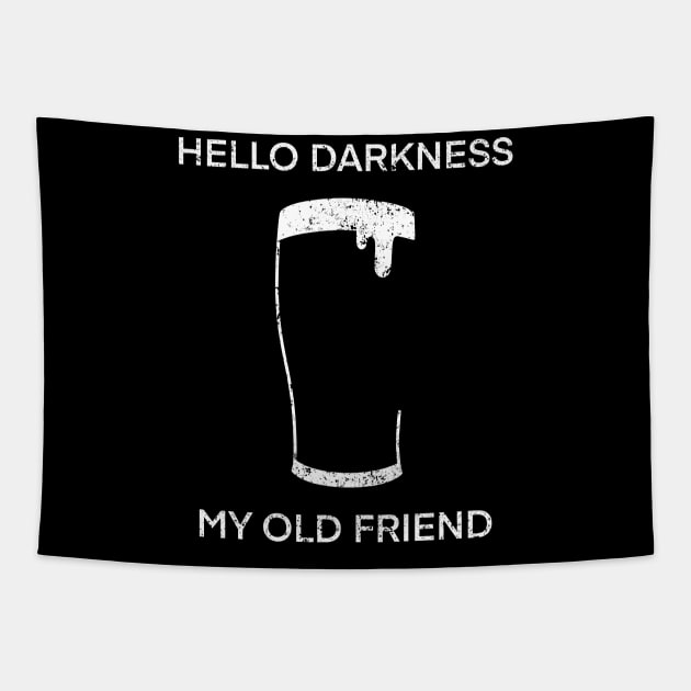 Hello Darkness My Old Friend-Distressed Tapestry by Shirleyy Shop Arts