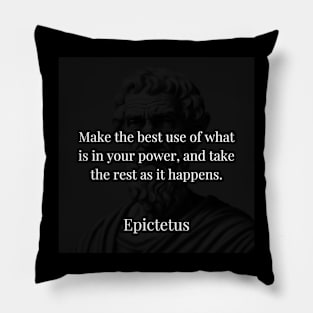 Epictetus's Maxim: Optimize Your Power and Accept the Rest Pillow