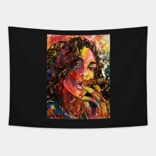 Smoking lady 3 Tapestry