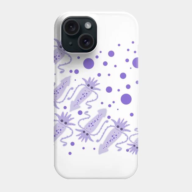 Squid - Purple Phone Case by Design Fern
