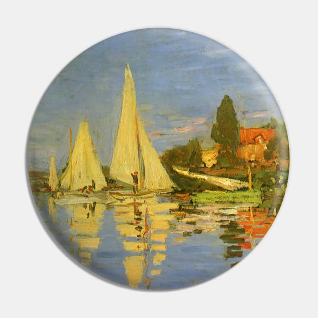 Regatta at Argenteuil by Claude Monet Pin by MasterpieceCafe