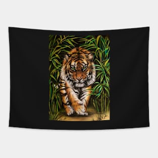 Tiger On The Prowl Tapestry