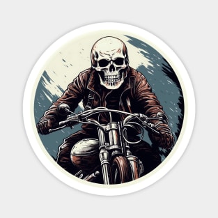 Cool Skeleton Motorcycle Magnet