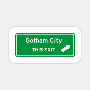 Gotham City Highway Exit Sign Magnet