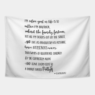 Team Robert Parrot Quote Tapestry