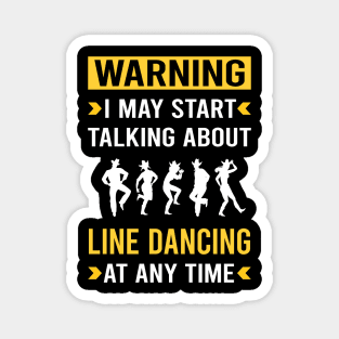 Warning Line Dancing Dance Dancer Magnet