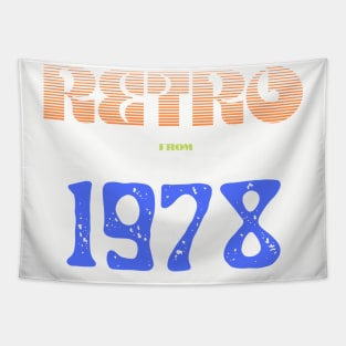 Retro Birthyear 1978 Tapestry