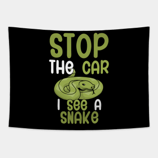 Stop the car i see a snake Tapestry