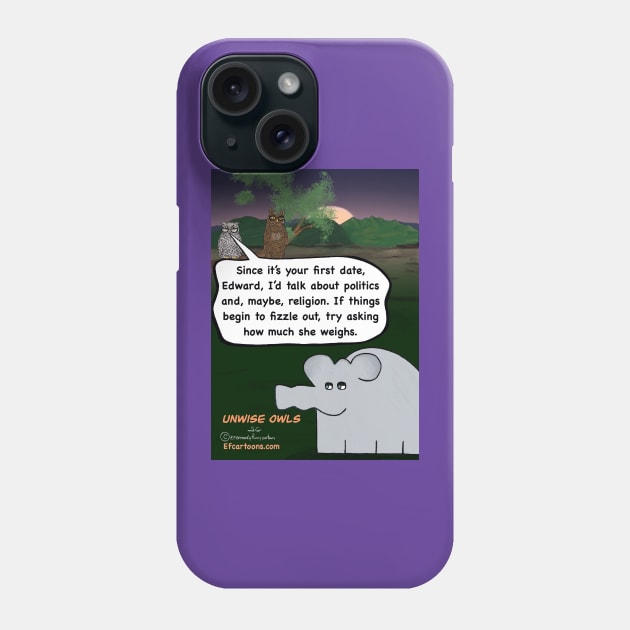 Unwise Owls Phone Case by Enormously Funny Cartoons