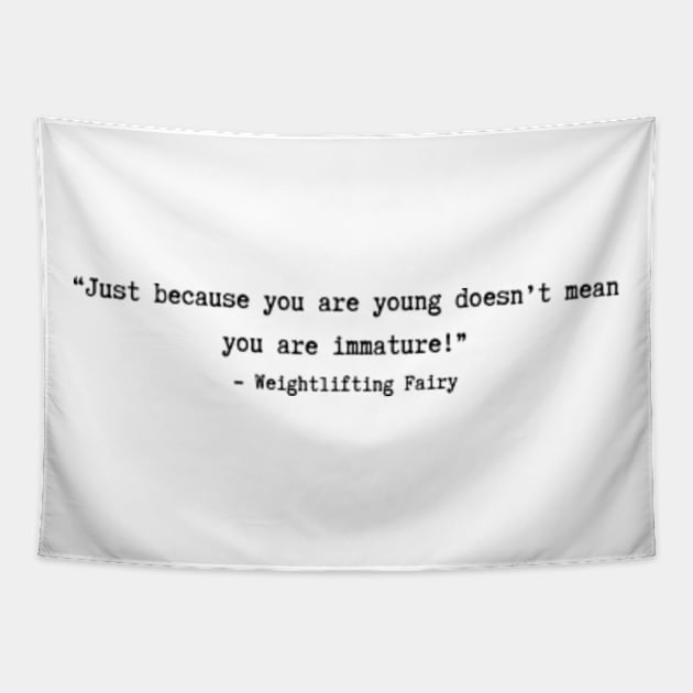 Weightlifting Fairy Kim Bok Joo quotes Tapestry by ayshatazin