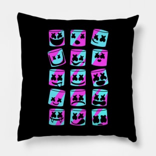 Marshmello smile mask Pillow