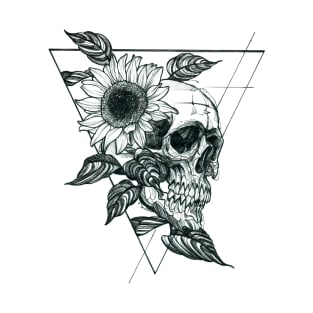 Sunflower Skull T-Shirt