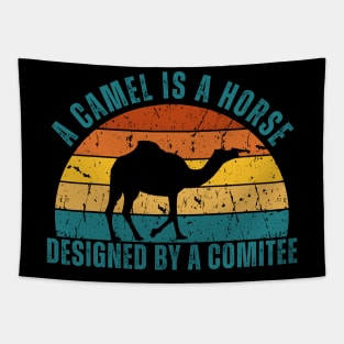 Camel Retro Sunset Tapestry