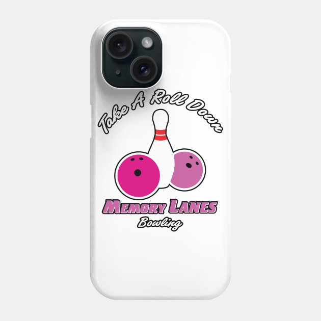 Memory Lanes Bowling Phone Case by straightupdzign