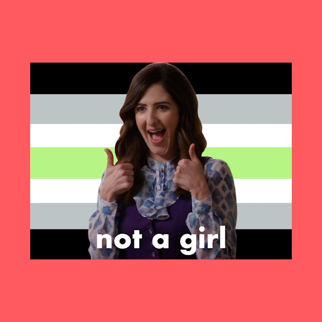 Agender Janet “Not a Girl” (The Good Place) by bunky