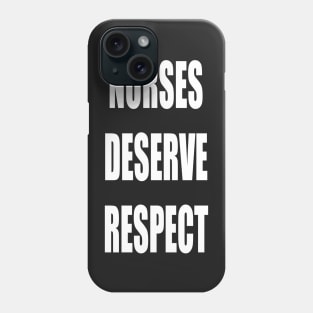 Nurses Deserve Respect Fair Pay for Medical Workers Phone Case