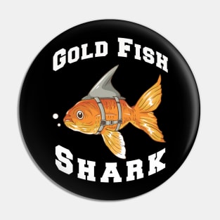 Gold fish shark Pin