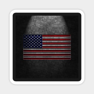 American Flag Stone Texture Repost Magnet