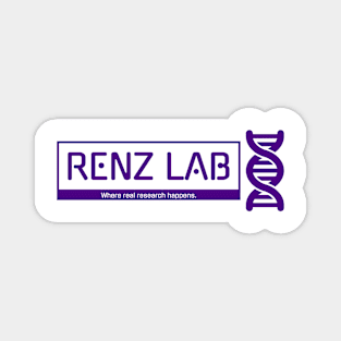 Renz Lab logo with tag line Magnet