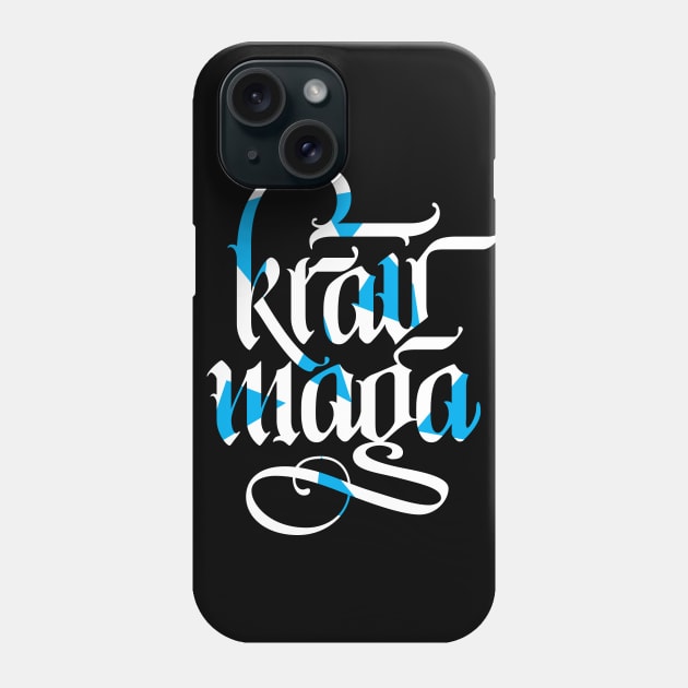 Krav Maga Calligraphy Phone Case by polliadesign