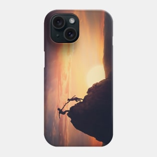 together overcoming obstacles Phone Case