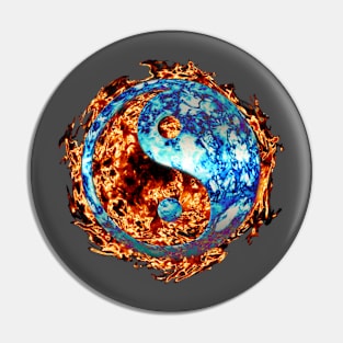 Yin Yang Fire Pin