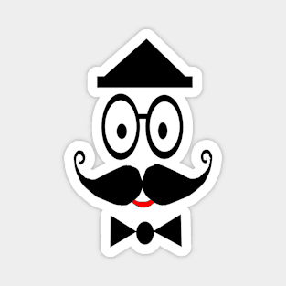 Gentleman with triangle shaped hat Magnet