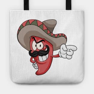 Cute Pepper with Sombrero Tote