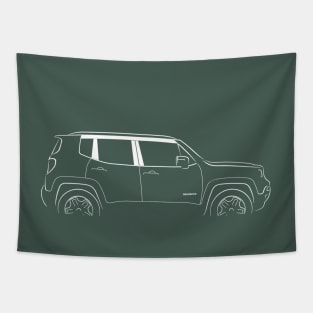 Jeep Renegade BU - profile stencil, white Tapestry