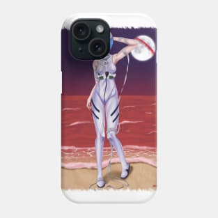 Rei Ayanami Bandage Background Jagged Phone Case