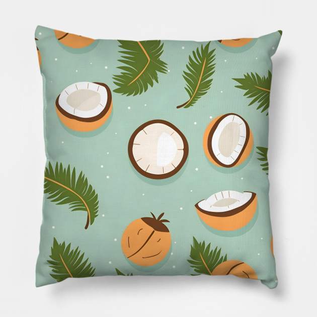 Snowy Coconut Pillow by StudioThink