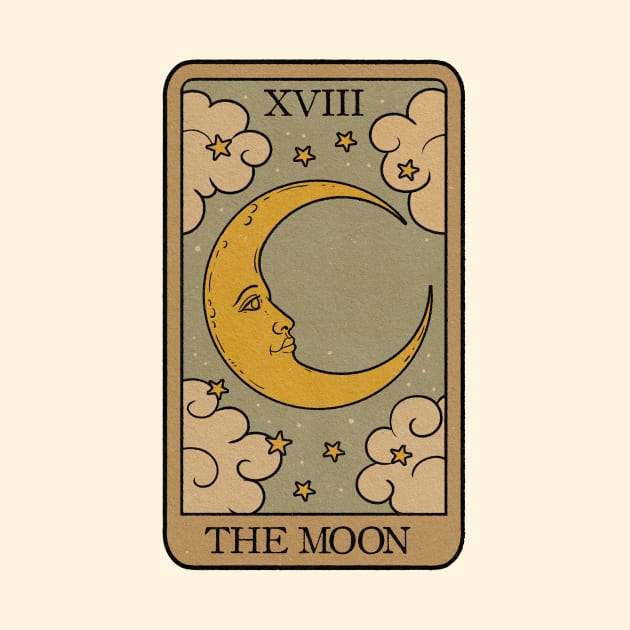 The Moon - Tarot Card by thiagocorrea