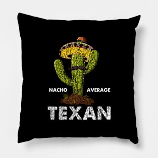 Vintage mexico cactus tshirt funny gift nacho average texan Pillow