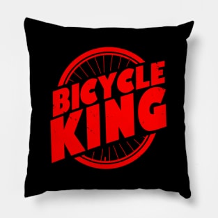 Bicycle King Cycling Gift For Male Cyclist Pillow