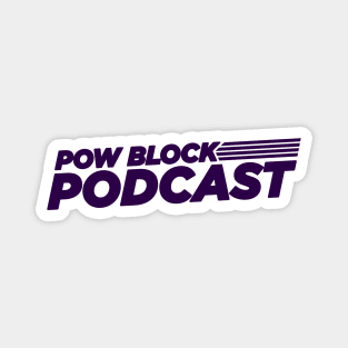 Pow Block Podcast NP 2024 Logo (Purple) Magnet