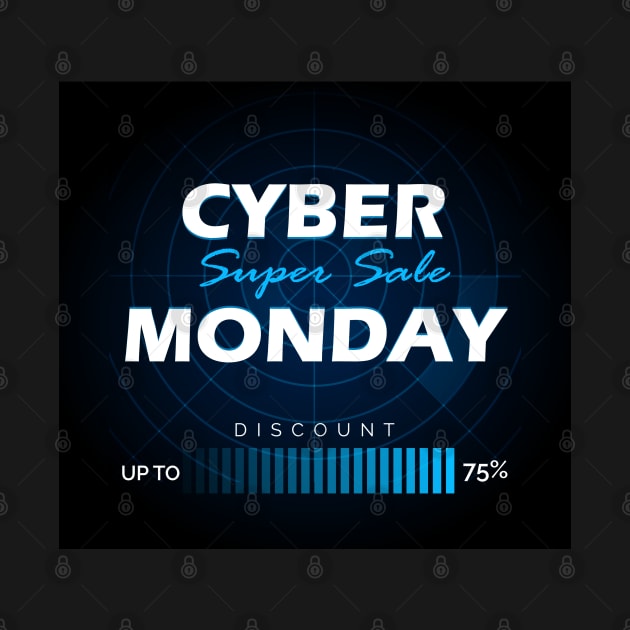 Cyber Monday sale design template by devaleta