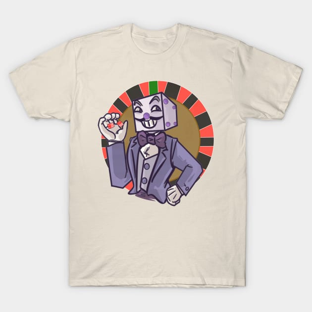 Cuphead King Dice Casino T-Shirt, Cup Retro Vintage Video Game