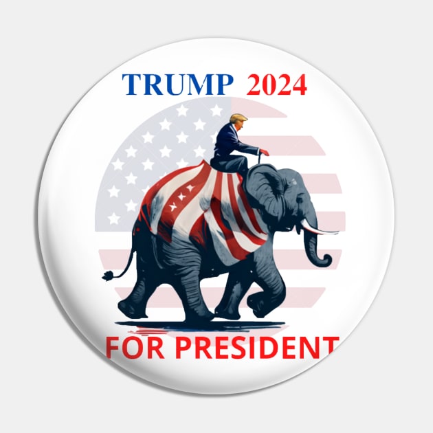 Trump 2024 Pin by Newtaste-Store