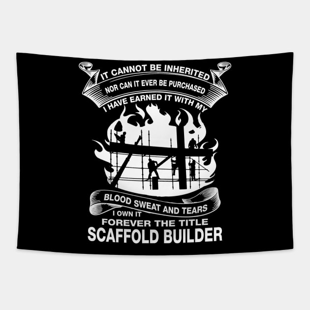 Blood,sweat and tears Tapestry by Scaffoldmob