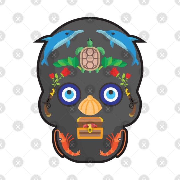 Sealife Sugar Skull by shultcreative